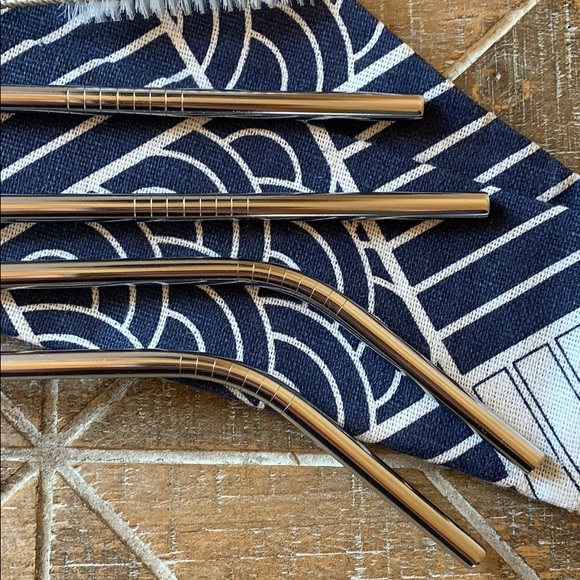Stainless Steel Straw Set ✌🏼🌊🐢 - Picture 2 of 3
